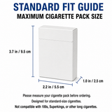 PU Leather Cigarette Case Holder for Standard and Long Slim Cigarettes