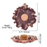 Frog and Lotus Leaf Pipe Ashtray with Cork Knocker Cool Cute Metal Ash Tray 