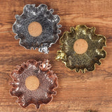 Frog and Lotus Leaf Pipe Ashtray with Cork Knocker Cool Cute Metal Ash Tray 