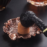 Frog and Lotus Leaf Pipe Ashtray with Cork Knocker Cool Cute Metal Ash Tray 