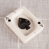 Playing Card Ashtray Cool Ceramic Minimalist Ash Tray