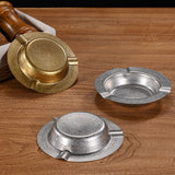 Round Metal Ashtray Retro Style Cool Ash Tray Minimalist