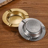 Round Metal Ashtray Retro Style Cool Ash Tray Minimalist