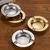 Round Metal Ashtray Retro Style Cool Ash Tray Minimalist