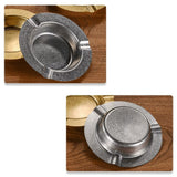 Round Metal Ashtray Retro Style Cool Ash Tray Minimalist