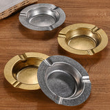 Round Metal Ashtray Retro Style Cool Ash Tray Minimalist
