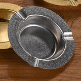 Round Metal Ashtray Retro Style (pack of 2)