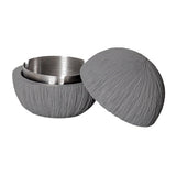 Sphere Cement Outdoor Ashtray for Patio with Lid