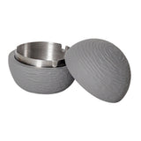 Sphere Cement Outdoor Ashtray for Patio with Lid
