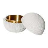 Sphere Cement Outdoor Ashtray for Patio with Lid