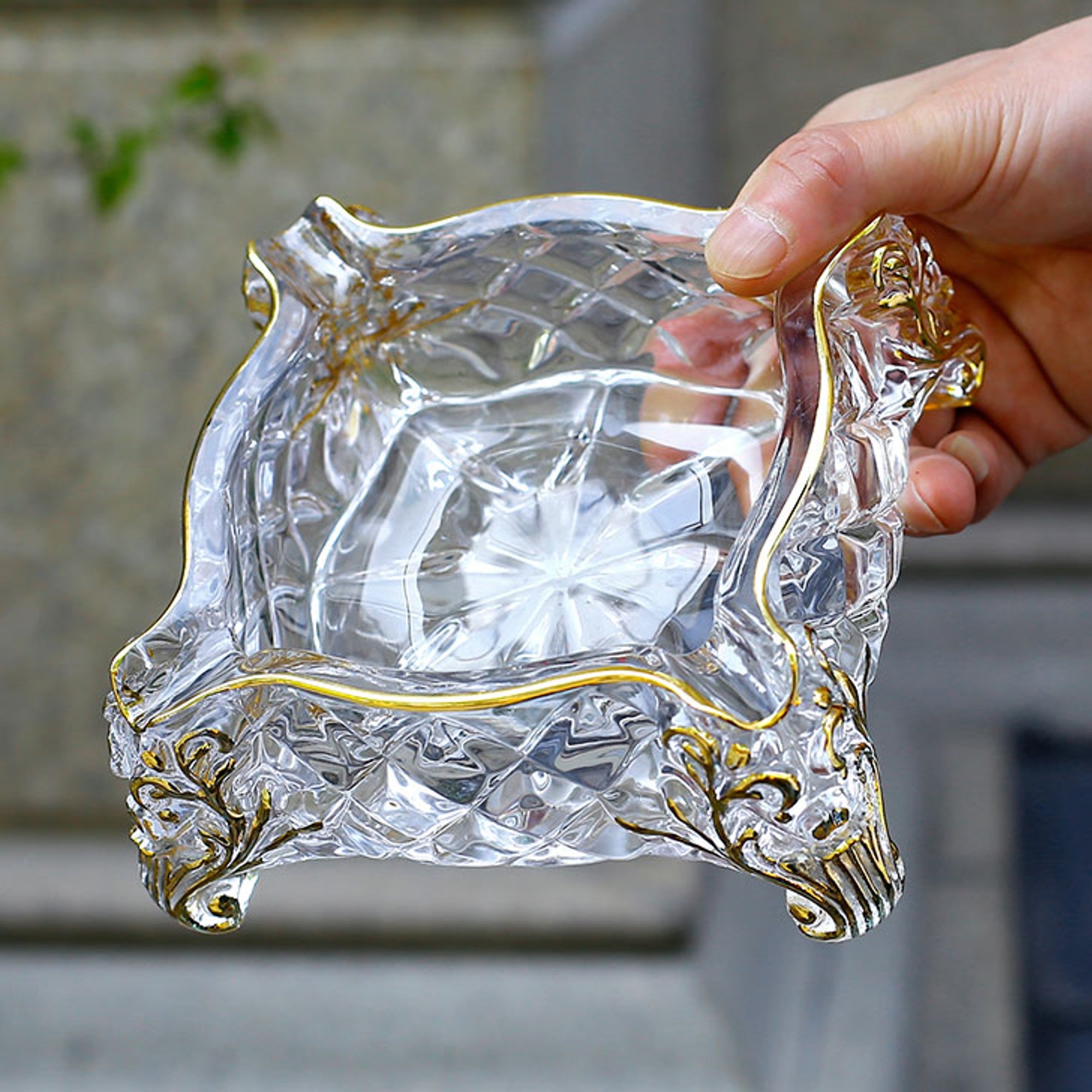 Square Glass Ashtray Classy – Ashtray Planet