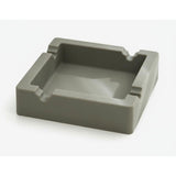 Square Silicone Ashtray for Cigarettes Cigars Grey