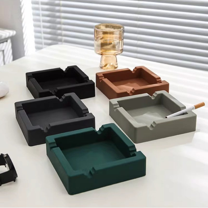 Square Silicone Ashtray for Cigarettes Cigars – Ashtray Planet