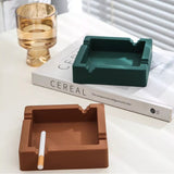 Square Silicone Ashtray for Cigarettes Cigars