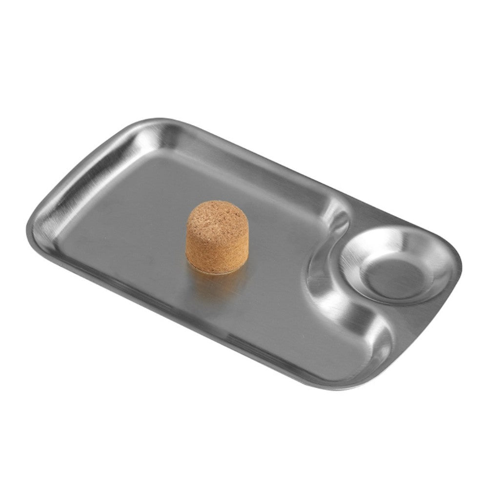 Stainless Steel Pipe Ashtray with Cork Knocker – Ashtray Planet
