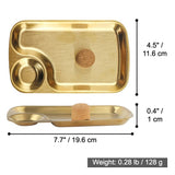 Stainless Steel Pipe Ashtray with Cork Knocker Metal Ash Tray 