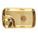 Stainless Steel Pipe Ashtray with Cork Knocker Metal Ash Tray 