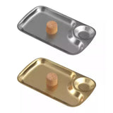 Stainless Steel Pipe Ashtray with Cork Knocker Metal Ash Tray 