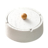 Textured Sandstone Ashtray with Lid cool cute ash tray covered lidded