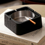 Textured Sandstone Ashtray with Lid cool cute ash tray covered lidded
