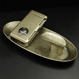 Unique Cigar Ashtray Metal Vintage Ash Tray Minimalist Retro