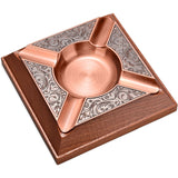 cigar ashtray outdoor ash tray wooden wood elegant bronze