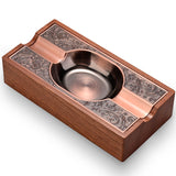 cigar ashtray outdoor ash tray wooden wood elegant bronze