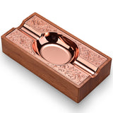 cigar ashtray outdoor ash tray wooden wood elegant rose