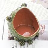 Whimsical Handcrafted Frog Ashtray Ceramic Decorative Ash Tray Catchall Bowl