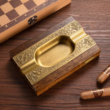 Wooden Cigar Ashtray Vintage Minimalist Ash Tray Retro