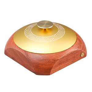 Wooden Outdoor Covered Ashtray with Metal Lid Rose Wood