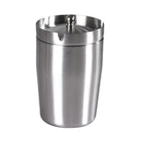 Car Ashtray with Lid Metal Smokeless Covered Lidded Windproof Cool Ash Tray Stainless Steel