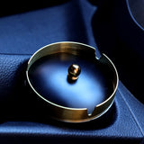 Car Ashtray with Lid Metal Smokeless Covered Lidded Windproof Cool Ash Tray Stainless Steel