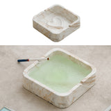 Square Ceramic Ashtray cool cute porcelain pottery clay ash tray minimalist