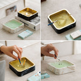 Square Ceramic Ashtray cool cute porcelain pottery clay ash tray minimalist