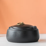 outdoor ashtray with lid ceramic ash tray smokeless cool elegant black