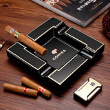 cigar ashtray square ash tray classy cohiba black