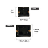 cigar ashtray black white ash tray minimalist ceramic