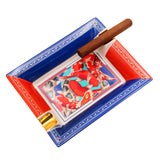 Cigar Ashtray Ceramic Extra Large Cool Colorful Cute Ash Tray Minimalist Double Cigars
