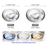 Cigar Ashtray Crystal Glass Round Cool Gift for Smoker Outdoor Classy Ash Tray Cigarette