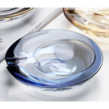 Cigar Ashtray Crystal Glass Round Cool Gift for Smoker Outdoor Classy Ash Tray Cigarette