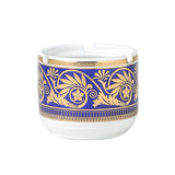 Classy Vintage Ceramic Ashtray with Lid Cool Nordic Ash Tray Covered Lidded Windproof Purple