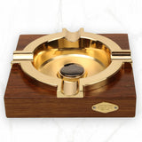 Cool Cigar Ashtray for 4 Cigars Merbau Wood