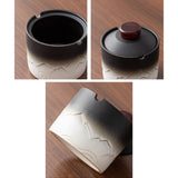 Cool Covered Ashtray Ceramic Small Lidded Smokeless Windproof Cute Ash Tray with Lid White