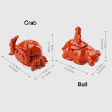 Cool Covered Ashtray for Outdoor Cute Crab Lidded Windproof Smokeless Ash Tray