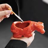 Cool Covered Ashtray for Outdoor Cute Crab Lidded Windproof Smokeless Ash Tray