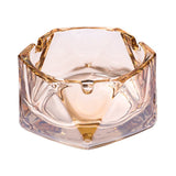 cool crystal lead free glass ashtray outdoor ash tray amber