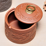 smokeless ashtray outdoor ash tray with lid dragon vintage ceramic