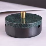 Covered Ashtray with Lid Stainless Steel Smokeless Ash Tray