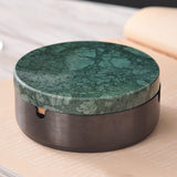 Covered Ashtray with Lid Stainless Steel Smokeless Ash Tray